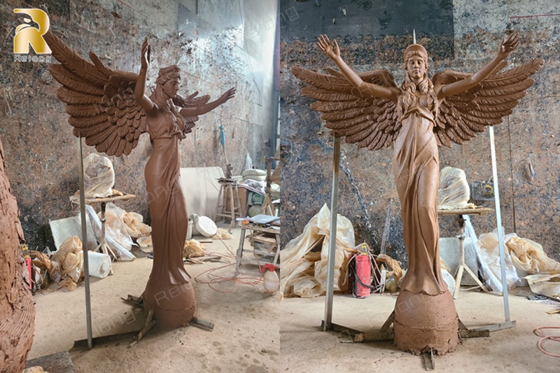 bronze angel sculpture (2)