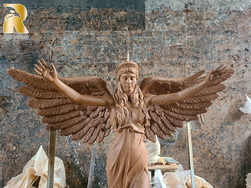 bronze angel sculpture (3)