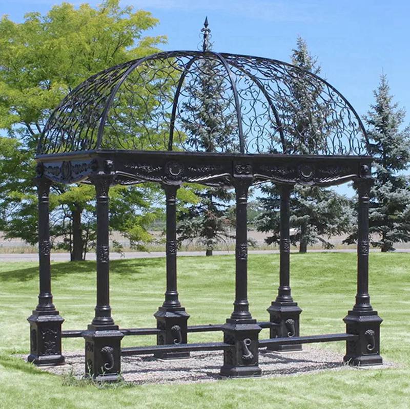 high quality black cast iron gazebos