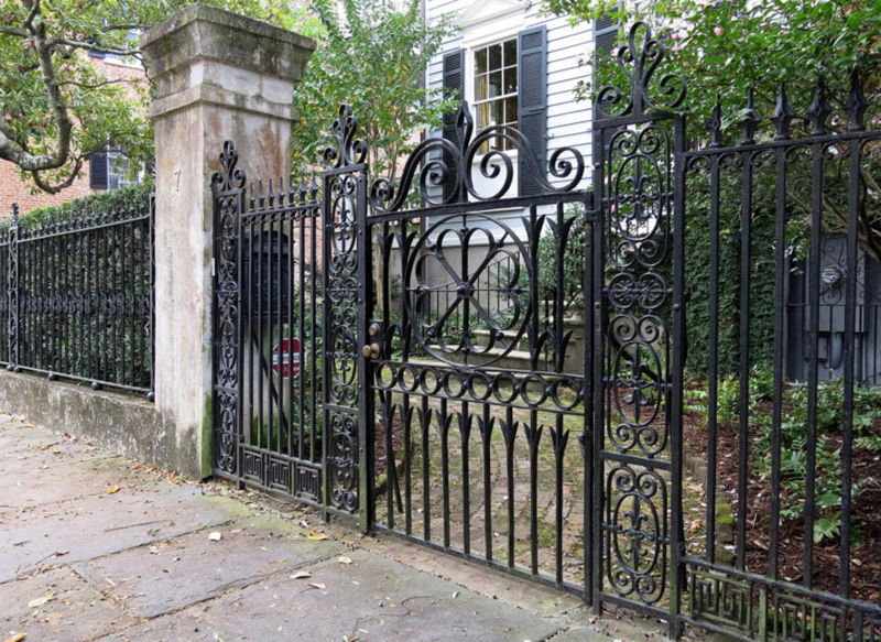 high quality custom wrought iron fence for sale