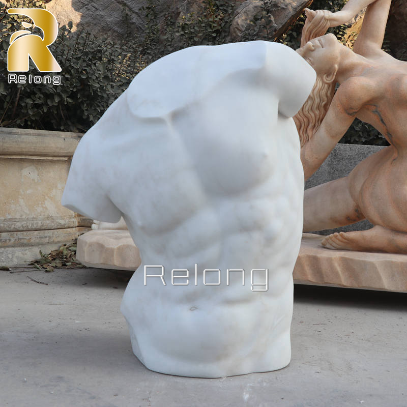 life size marble torso sculpture