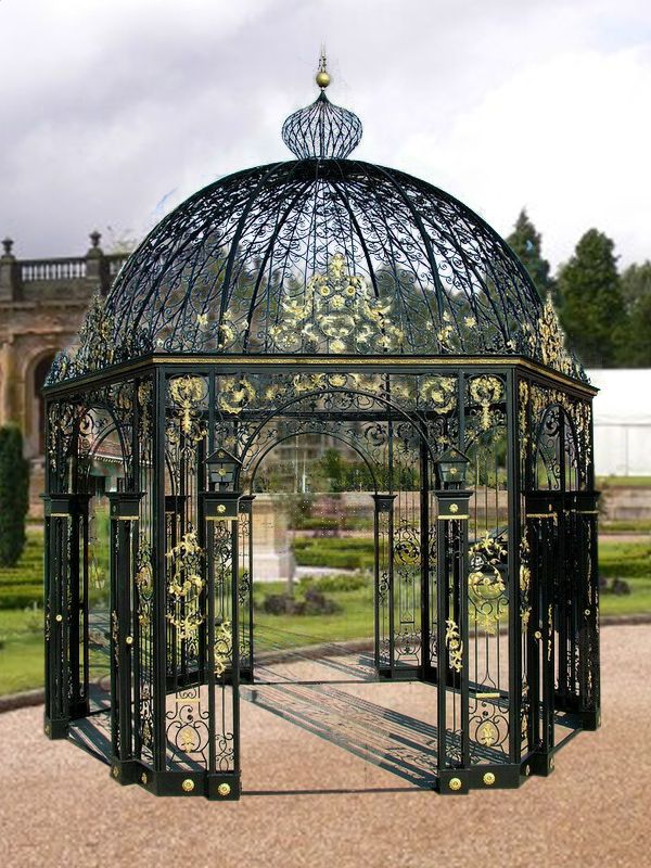 luxury wrought iron gazebo for sale