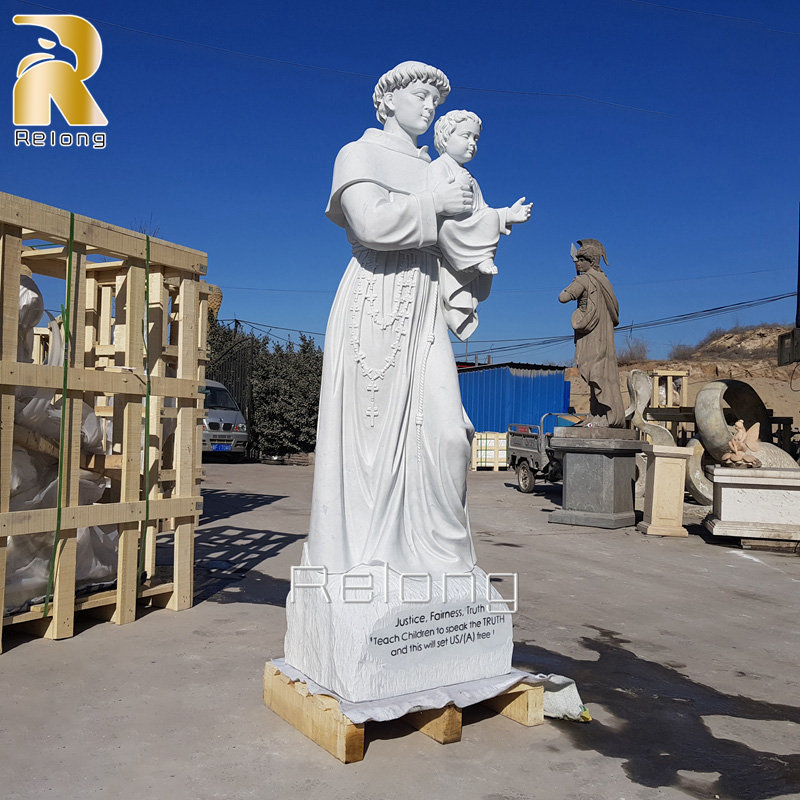 marble carving st Anthony statue for sale