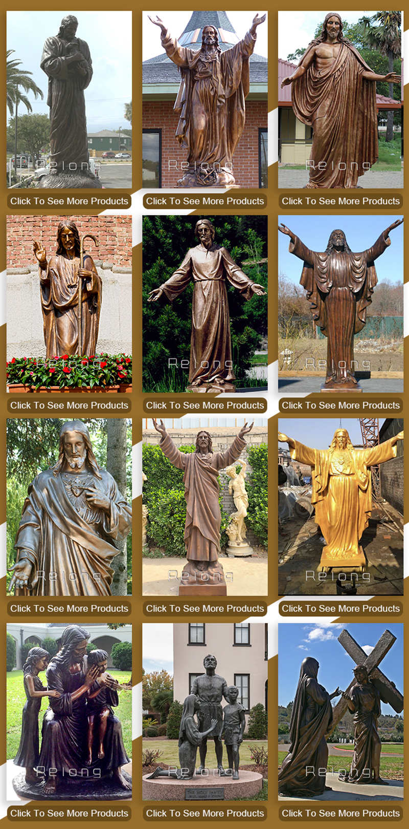 modern bronze religious Jesus designs