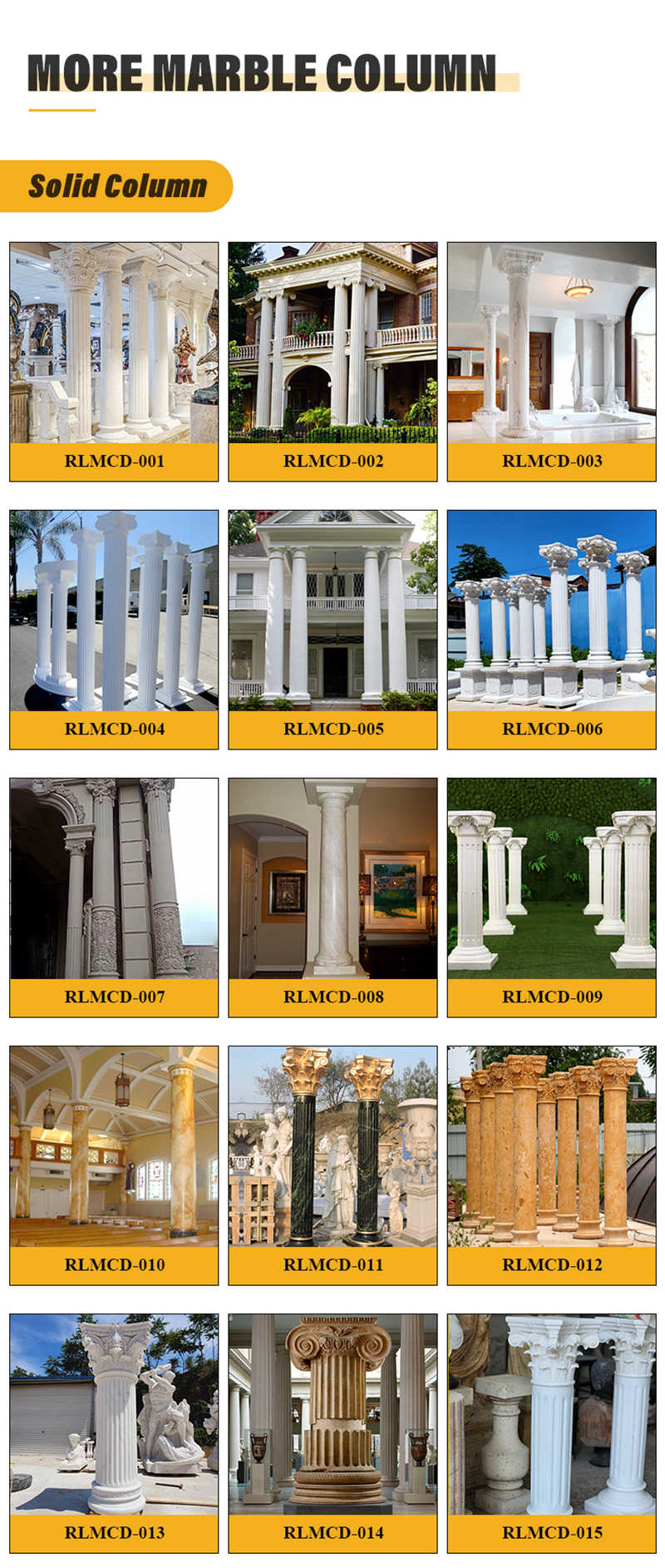 more marble columns for sale