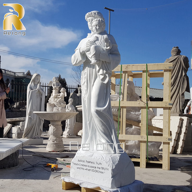 natural marble st Anthony statue for sale
