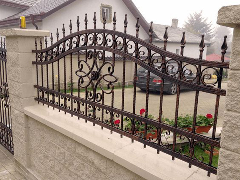 wrought iron garden fence panels