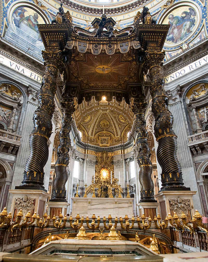 Saint Peter's Baldachin by Bernini