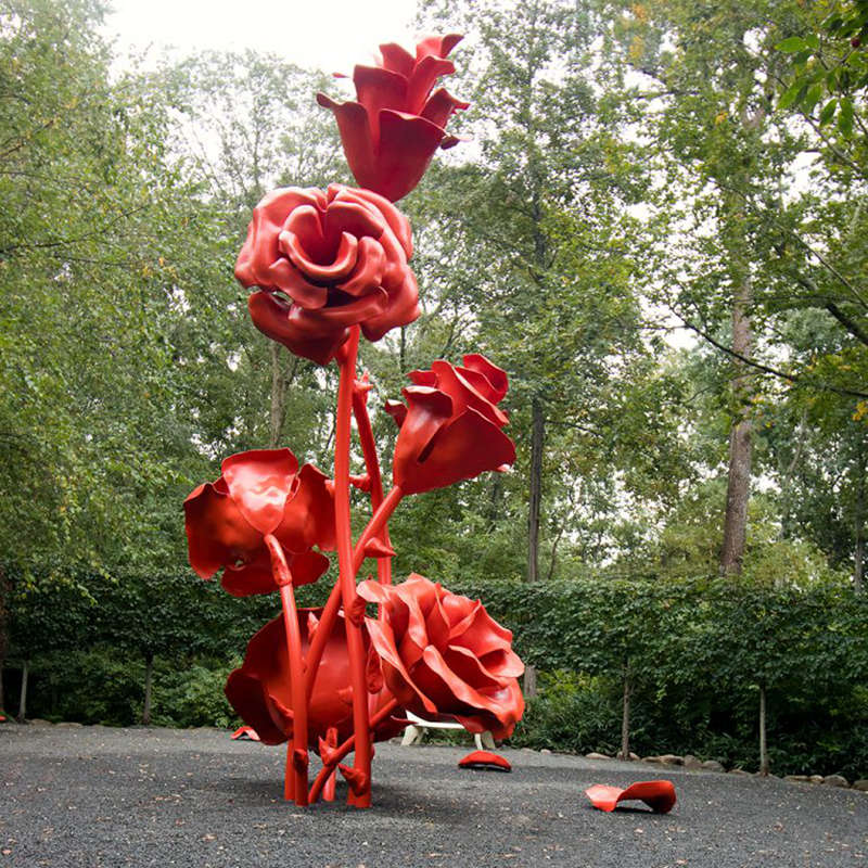 giant metal flower sculpture for sale