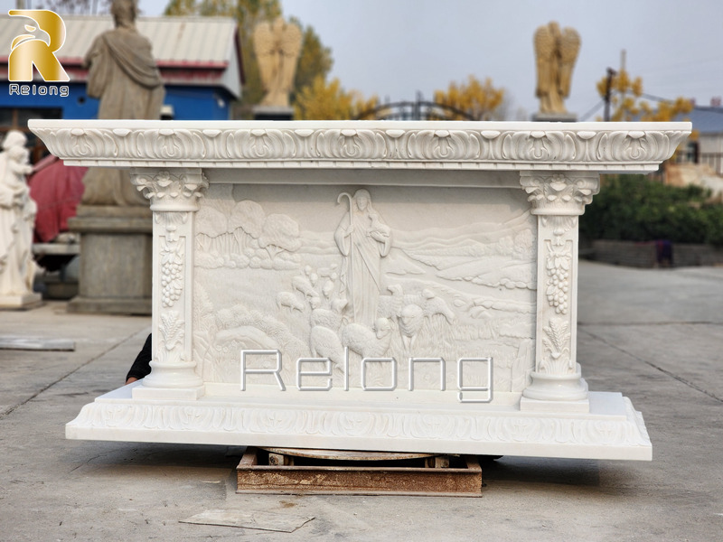 hand carving marble church altars