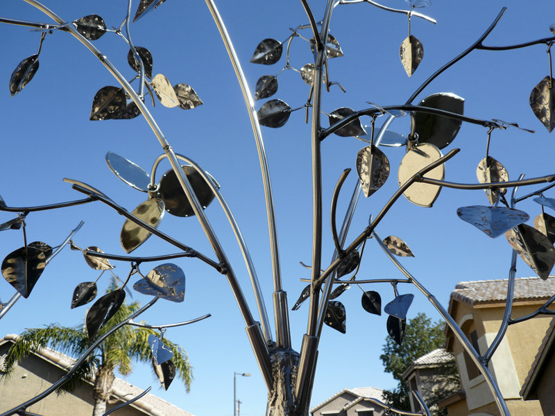 metal tree sculpture for sale-2