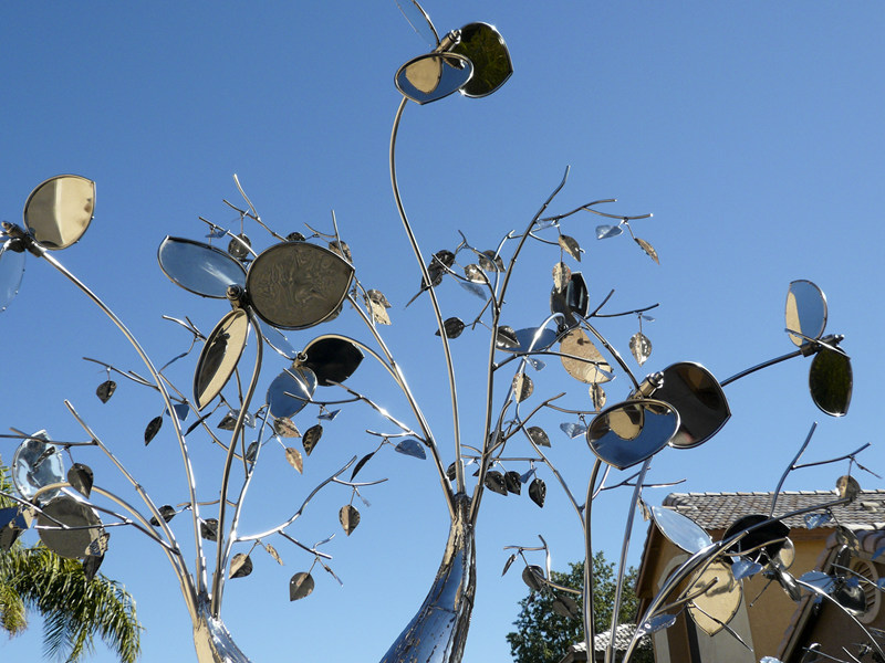 metal tree sculpture for sale