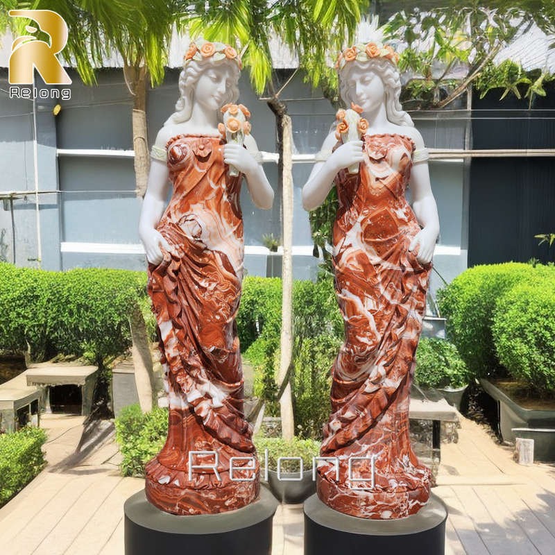 decorative beautiful woman sculpture