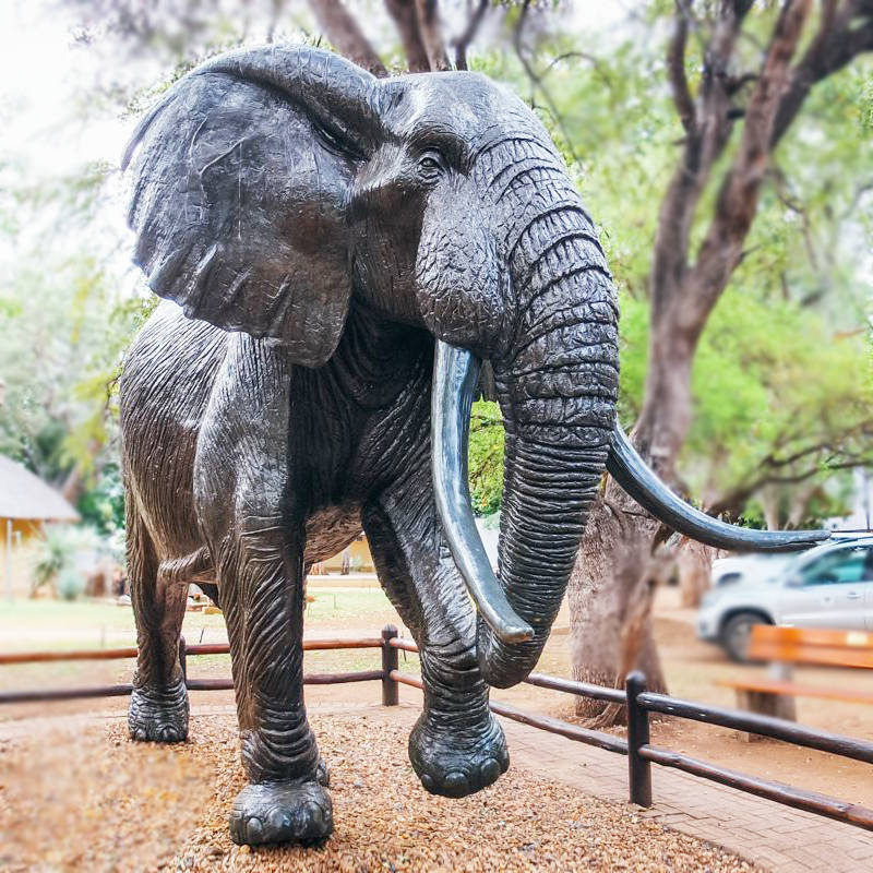 large bronze elephant statues