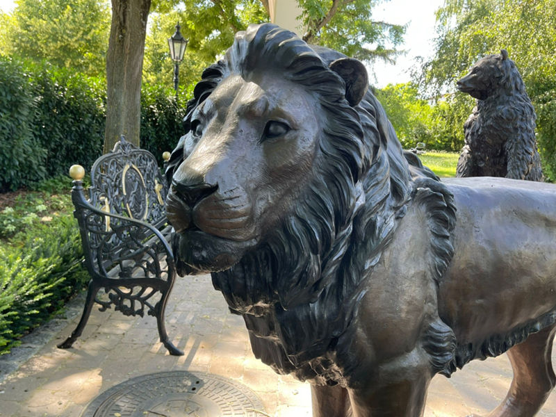 large bronze lion statue for sale