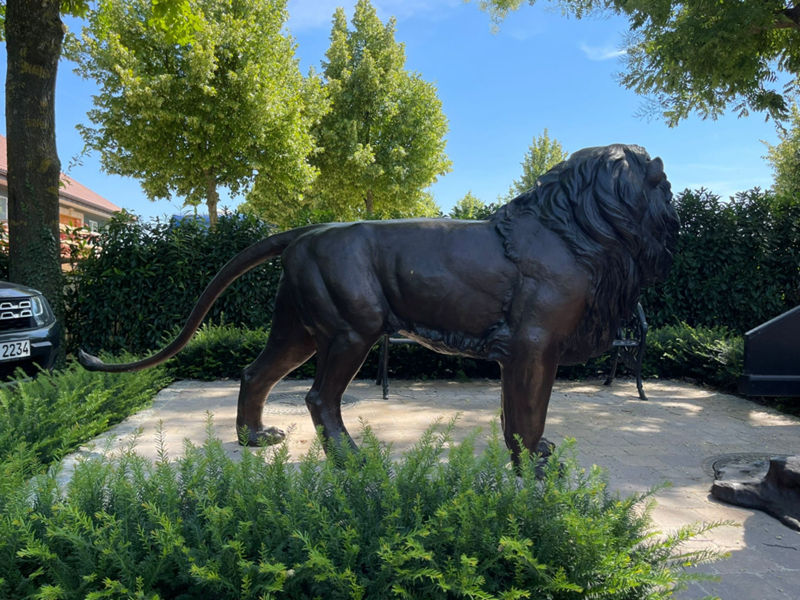 life size bronze lion statue for sale