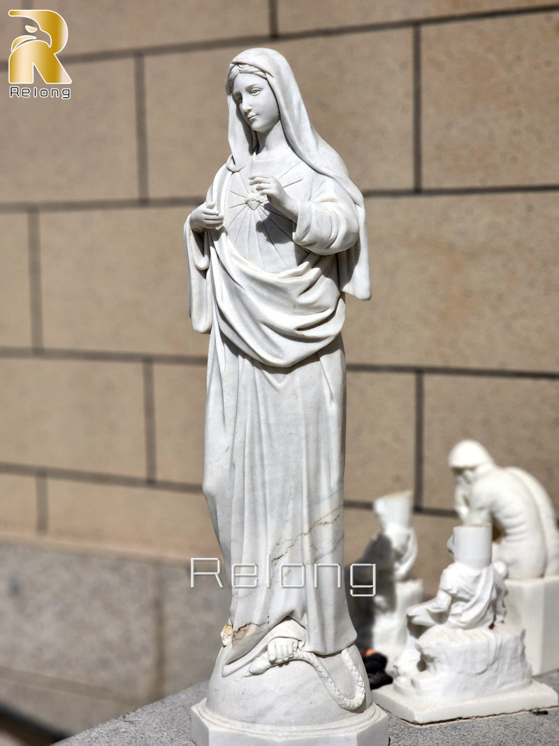 life size outdoor mother mary statue