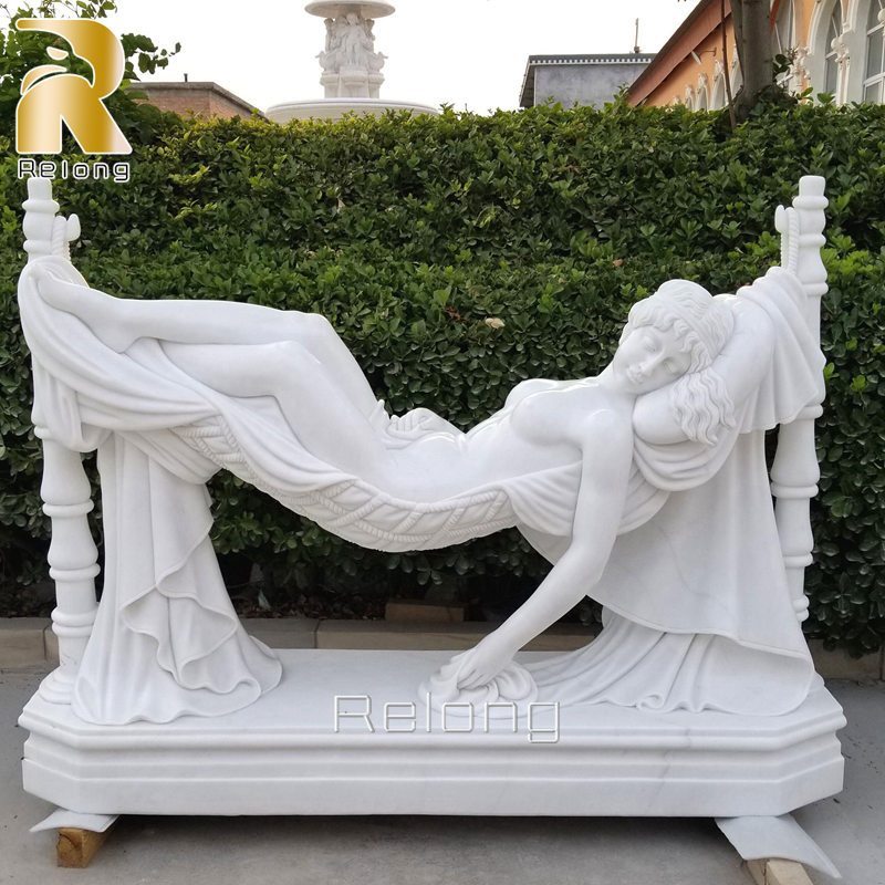 Marble Sleeping Beauty Female Statue for Sale RMSC-012