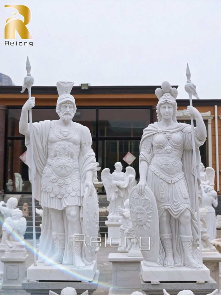 marble warrior statue for sale