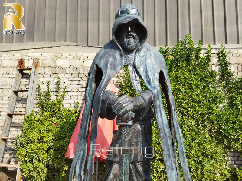 bronze King Arthur sculpture