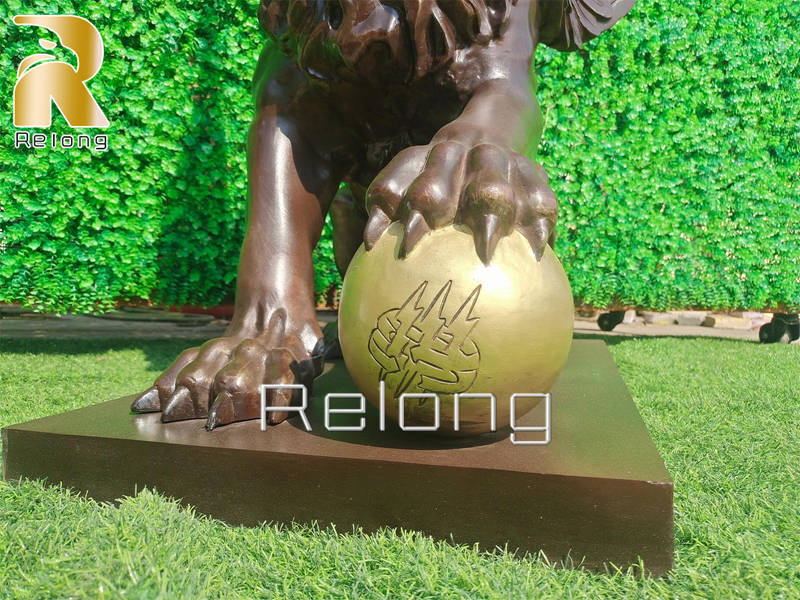 bronze garden lion statue for sale