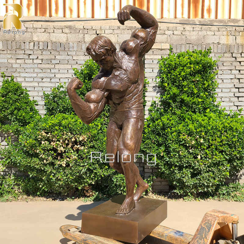 custom bronze Arnold Schwarzenegger statue