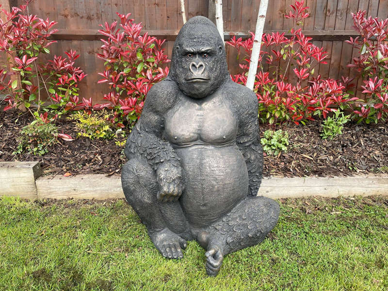 high qualiy gorilla statue for garden