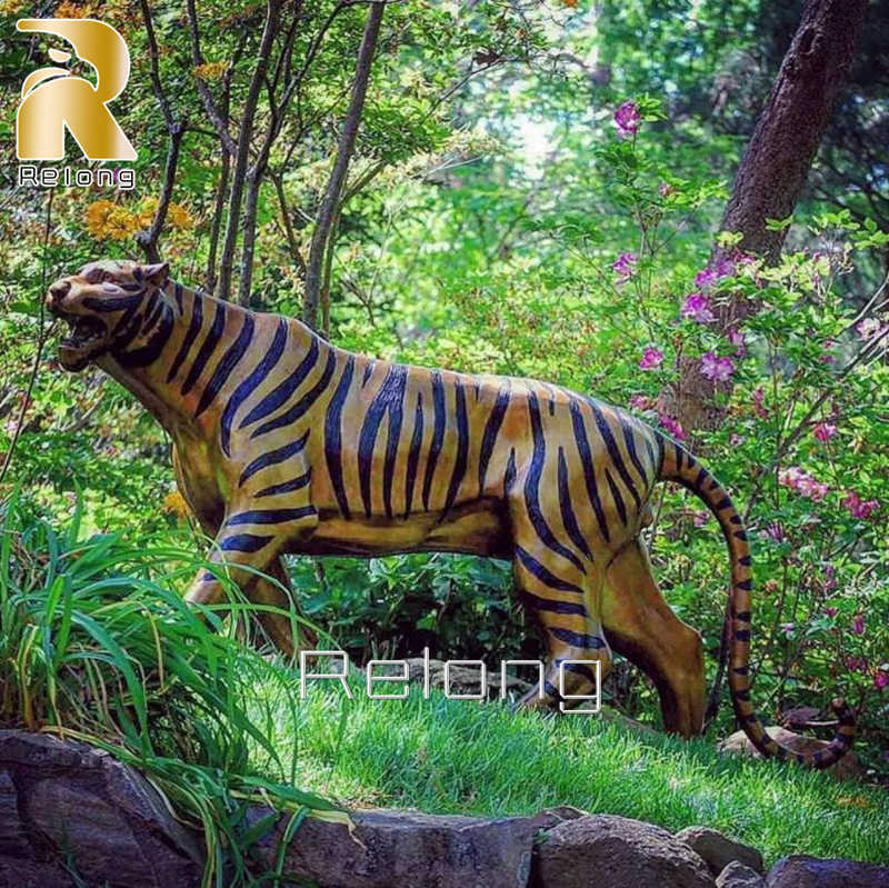 Life Size Bronze Tiger Statue for Outdoor Decoration RBOA-008