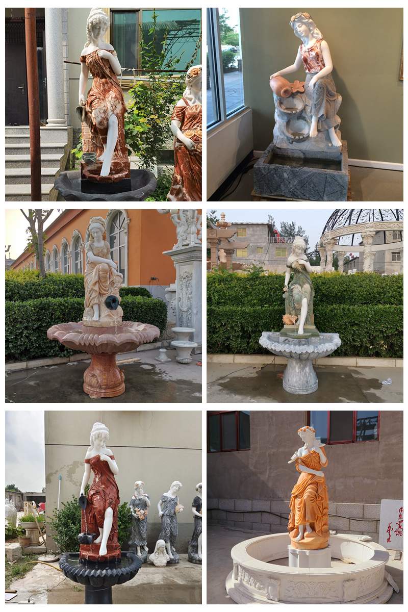 more marble statue fountains