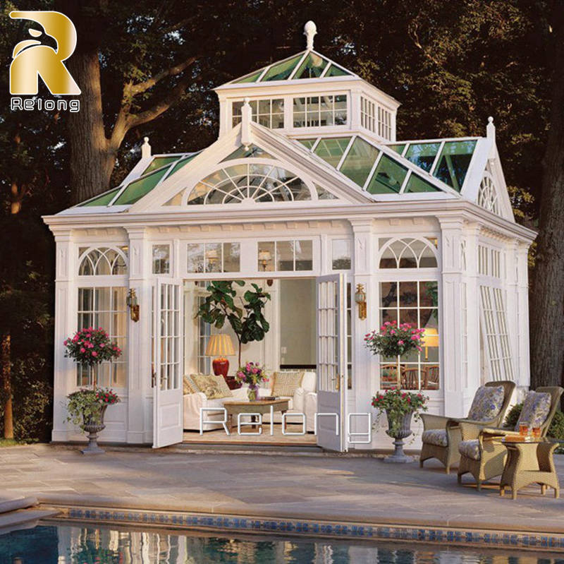 Victorian White Ornamental Wrought Iron Gazebo RIGO-007