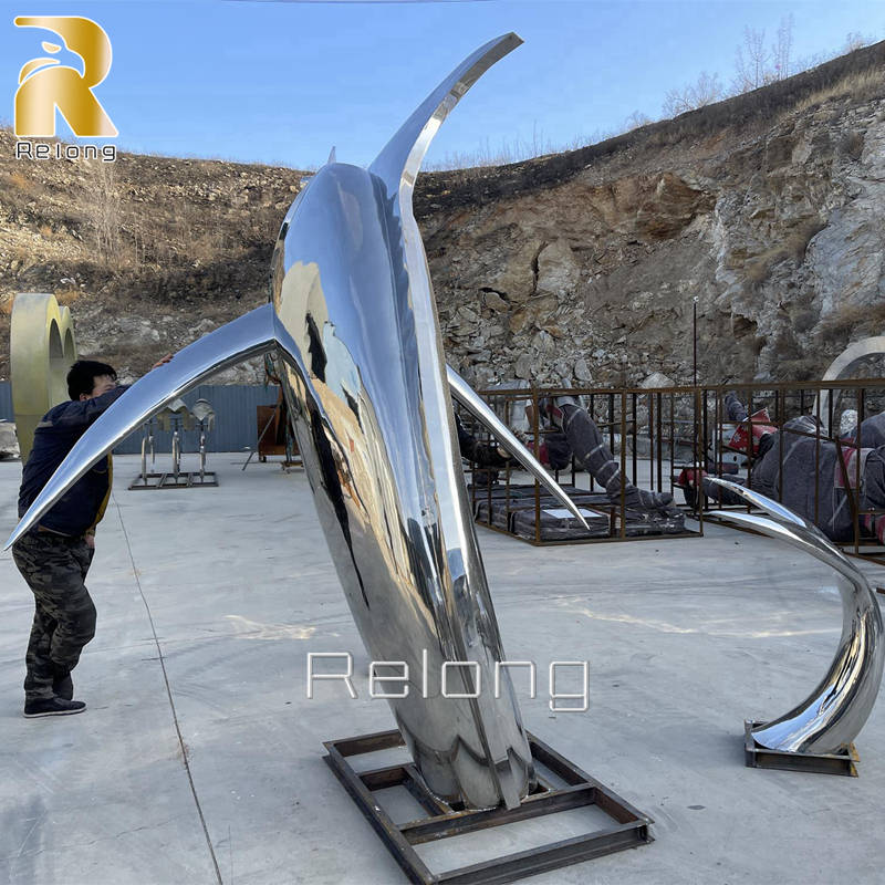 stainless steel animal sculpture