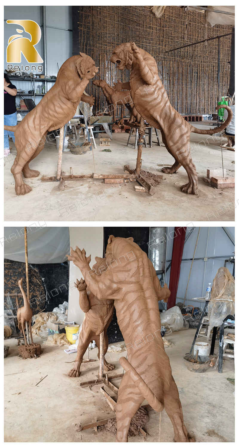 tiger clay model