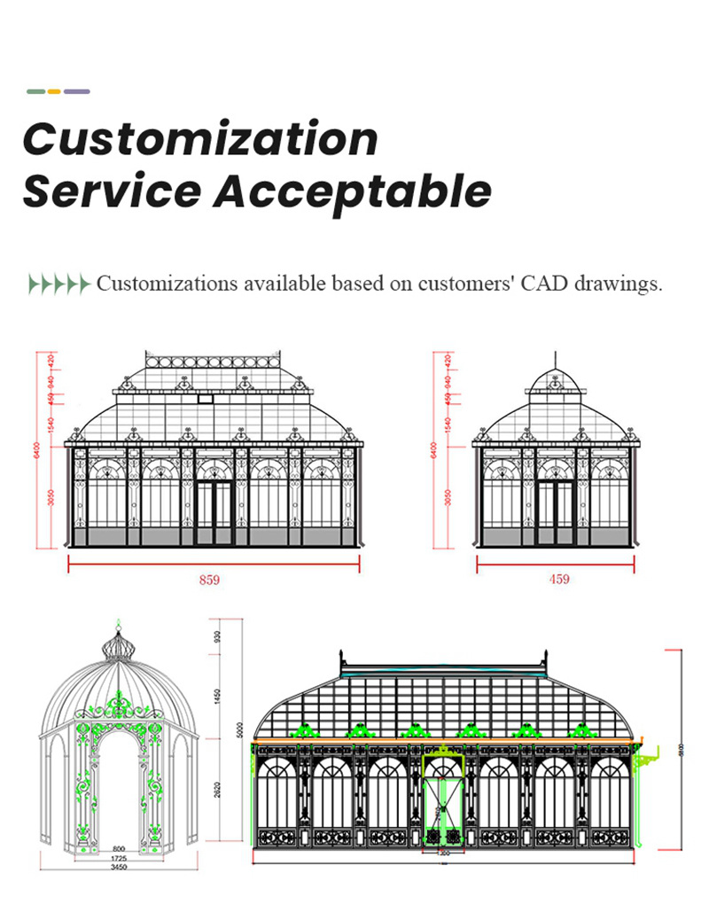 wrought iron gazebo customization service