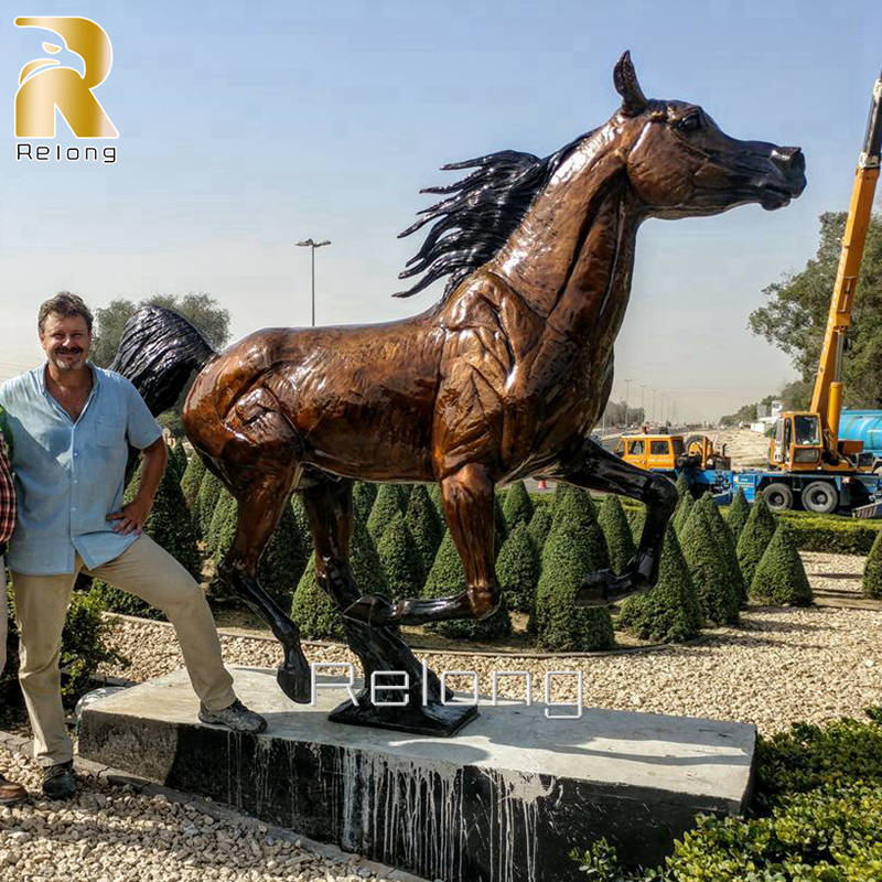 arabian horse bronze sculpture