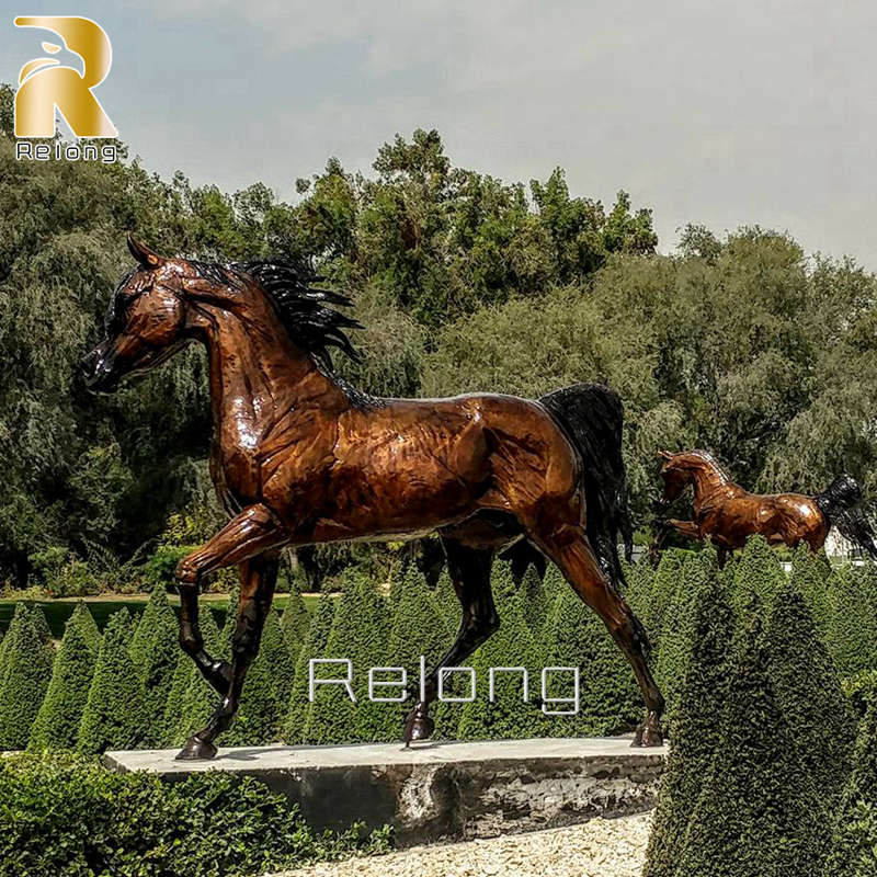 high quality bronze arabian horse sculpture