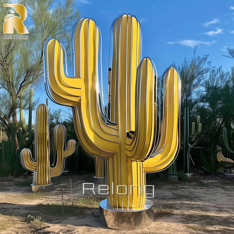 Large Outdoor Metal Cactus Sculptures RLPMS-005