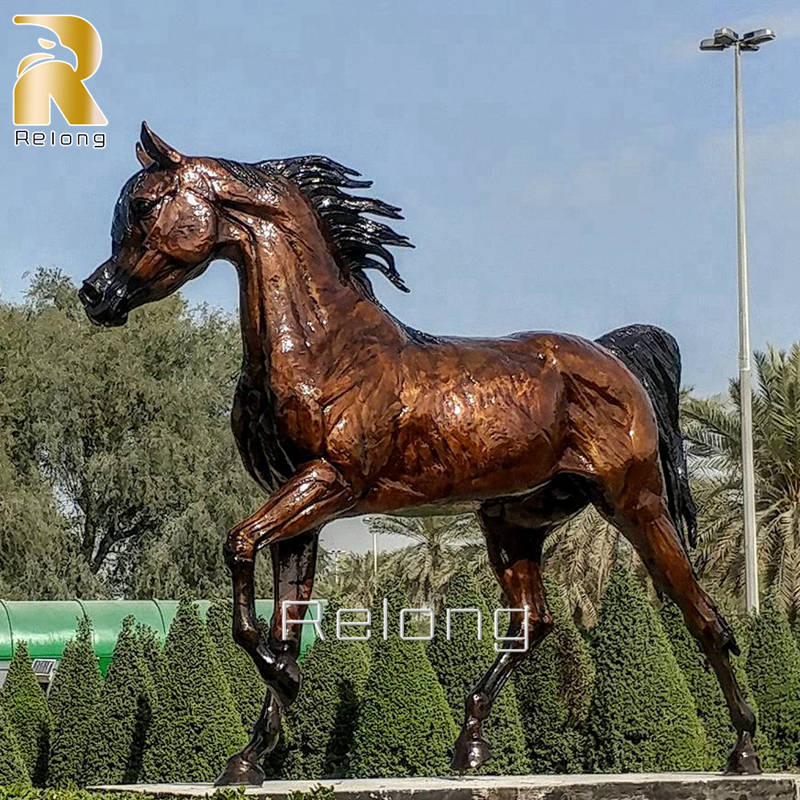 life size arabian horse statue