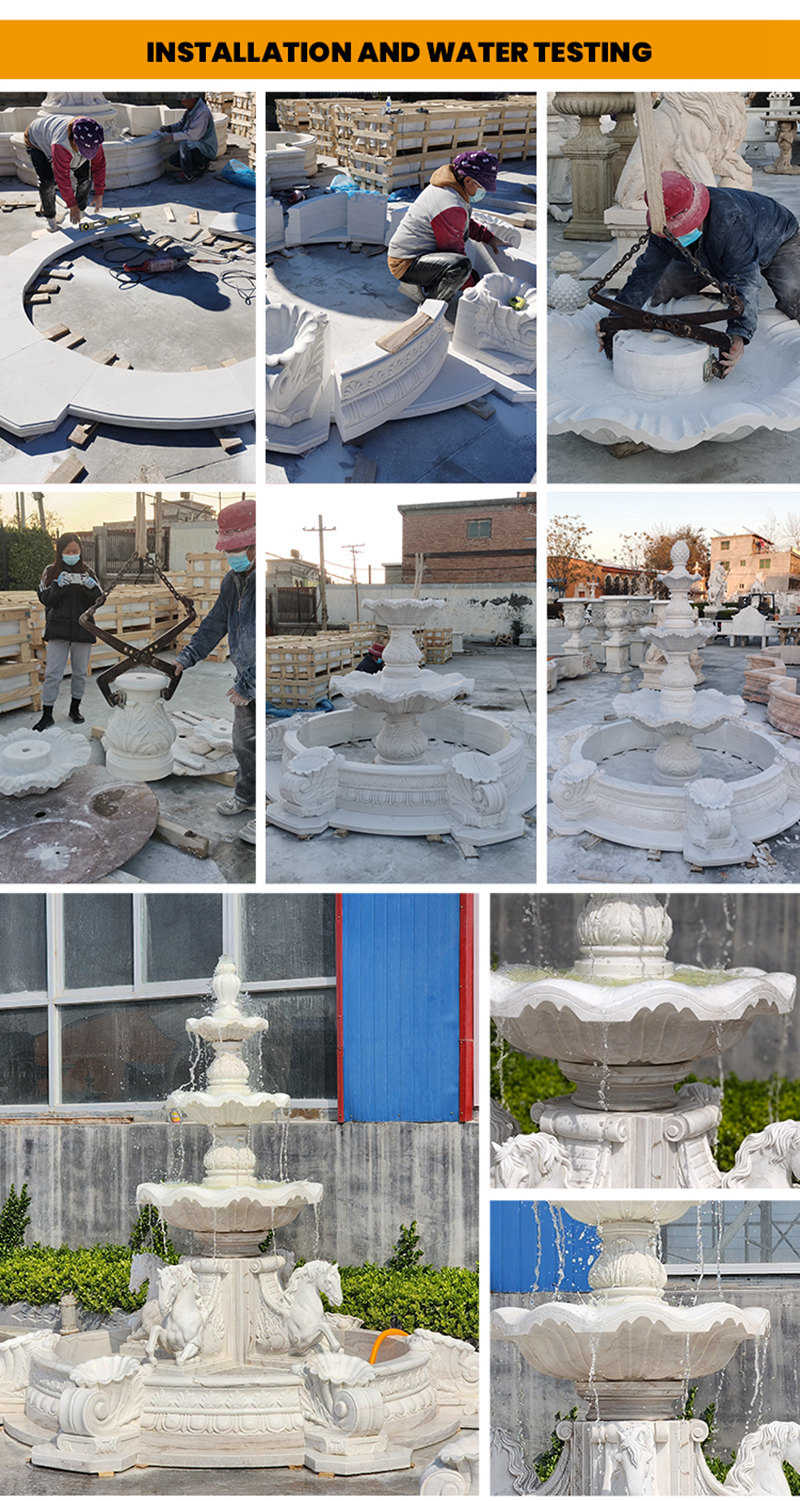 marble fountain installation guidance