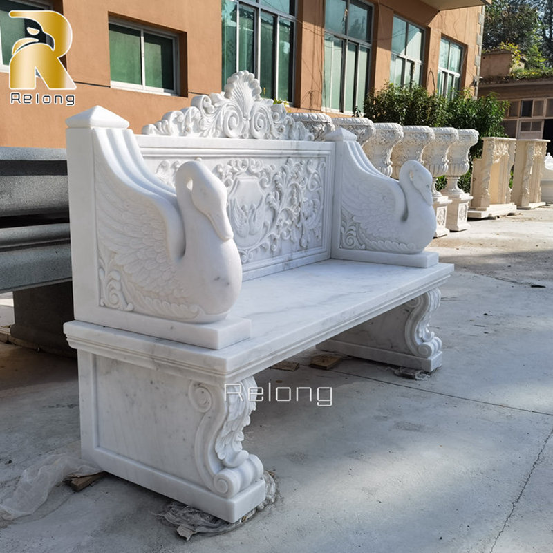 marble garden bench