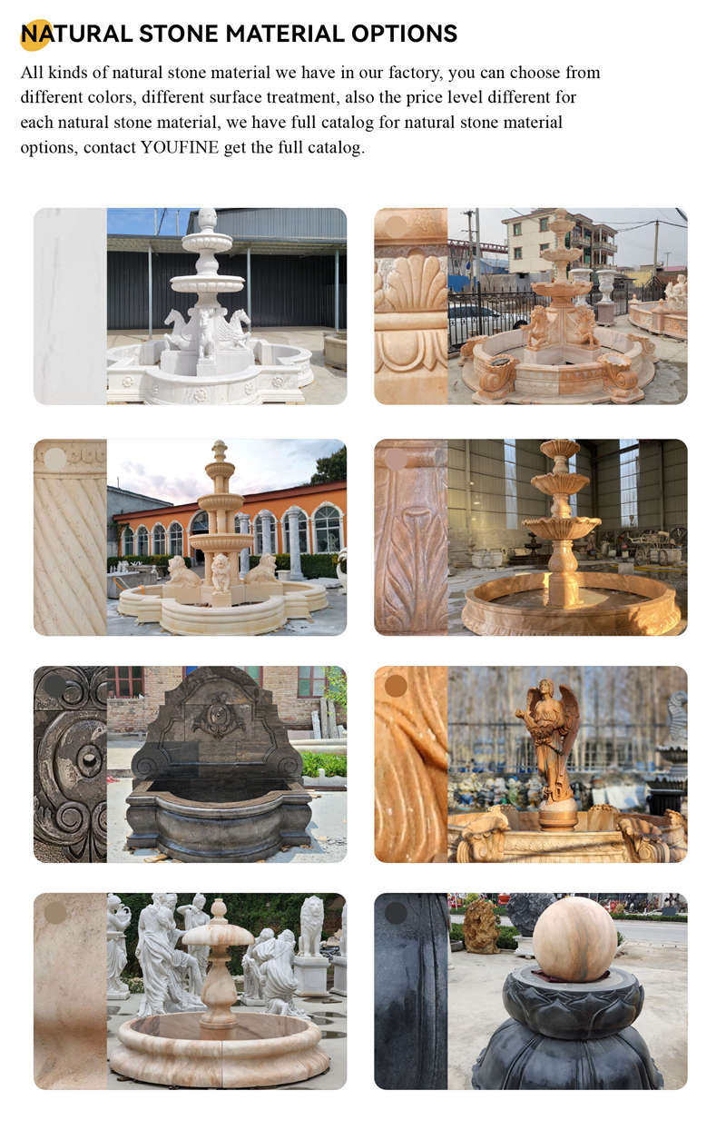 marble garden fountain customization-2