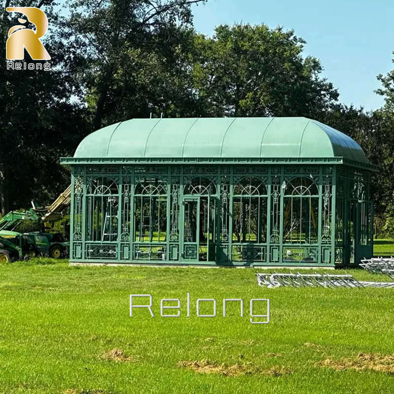 wrought iron gazebo with proof