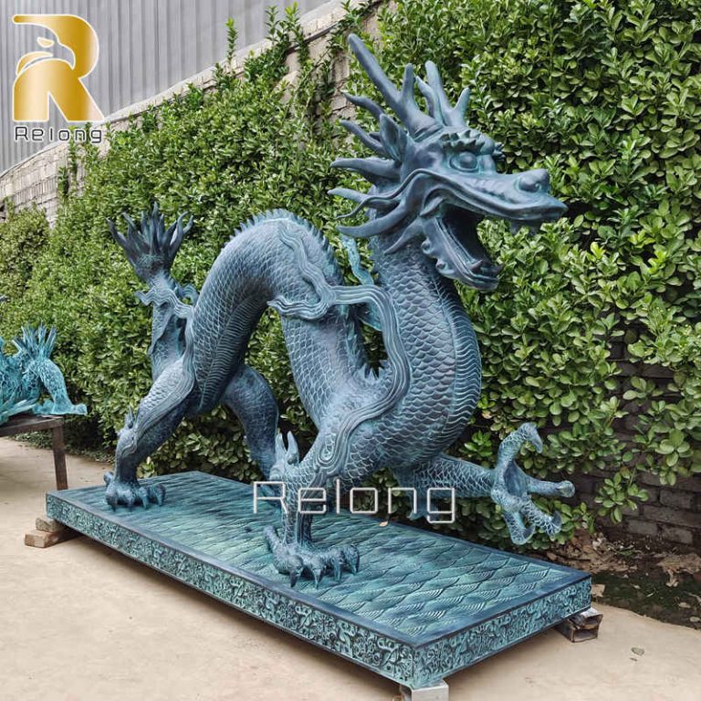 bronze dragon sculpture