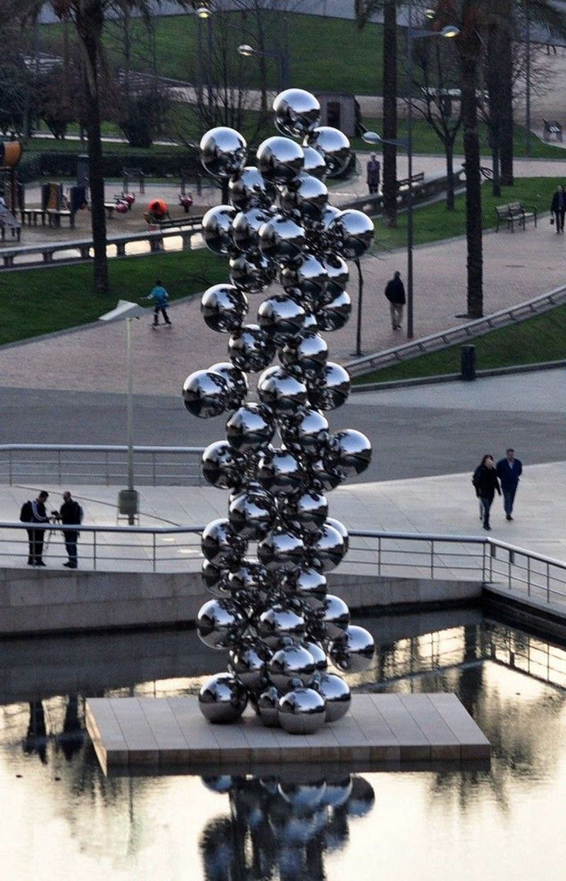 large stainless steel ball sculpture for sale