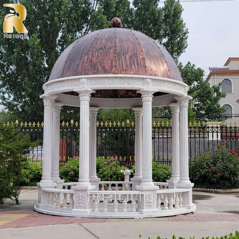 outdoor marble garden gazebo