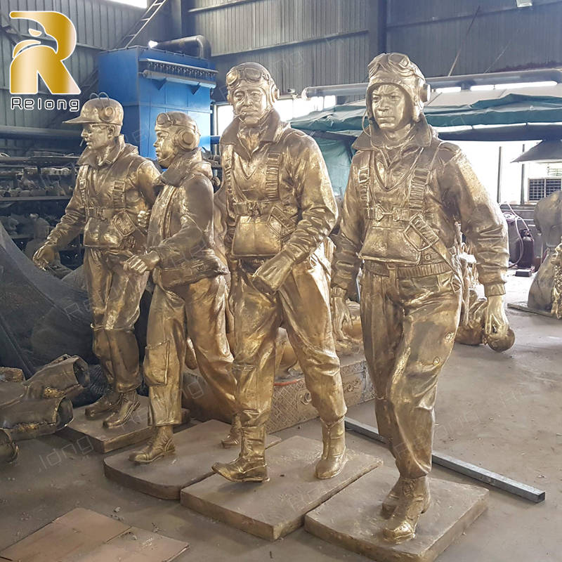 aviator sculpture casting