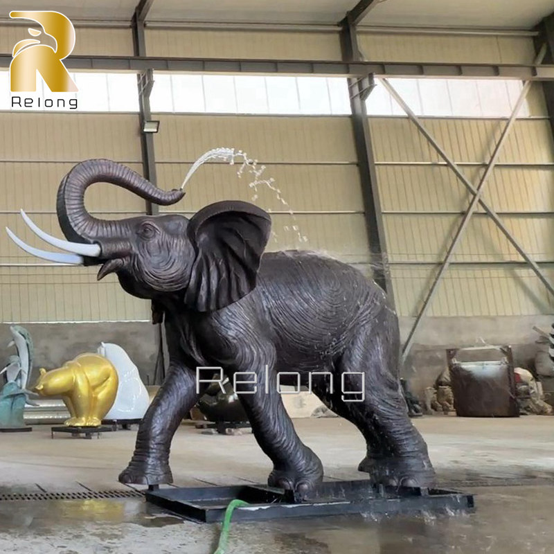 Factory Price Large Bronze Elephant Fountain RBOA-014