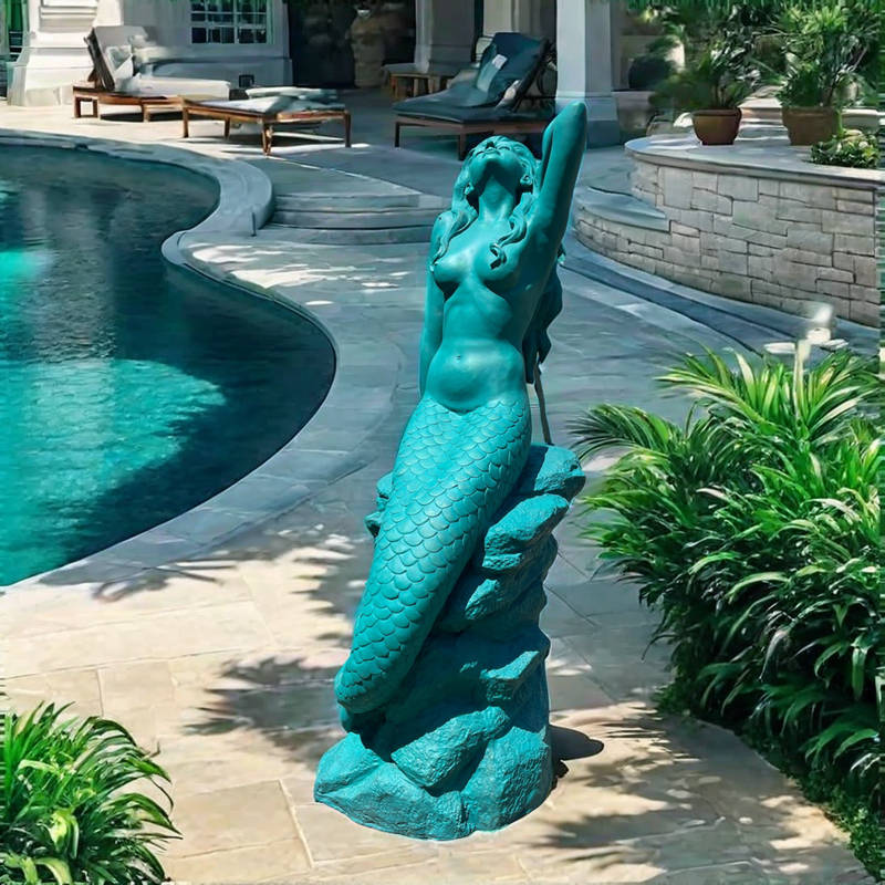 bronze mermaid statue for sale (4)