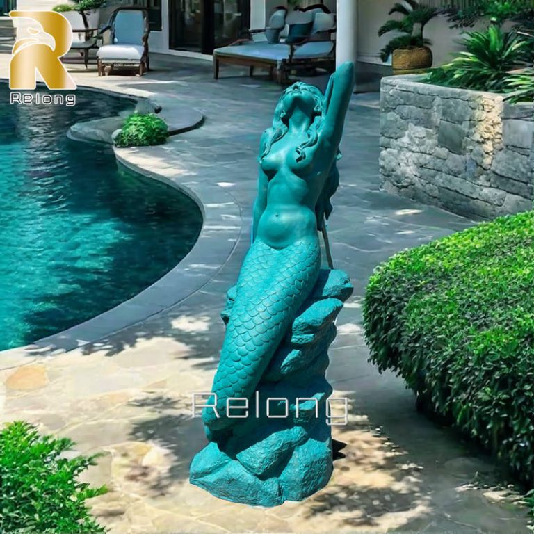 bronze mermaid statue for sale (5)