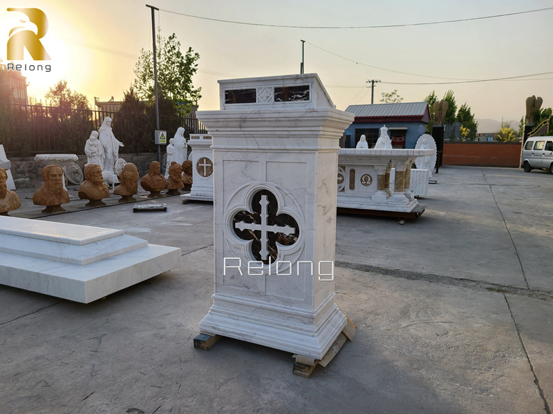 catholic church marble podium (3)