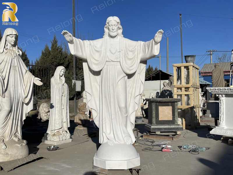 life size catholic religious marble jesus statue (1)